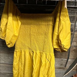 Yellow cotton Dress